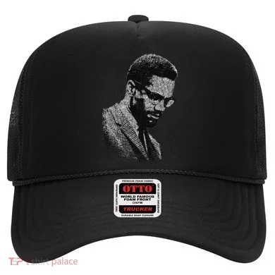 Malcolm X Black And White Portrait Hat