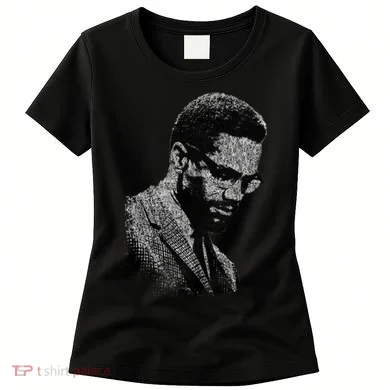 Malcolm X Black And White Portrait Women's T-Shirt