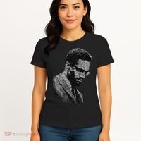Malcolm X Black And White Portrait Women's T-Shirt thumb 4