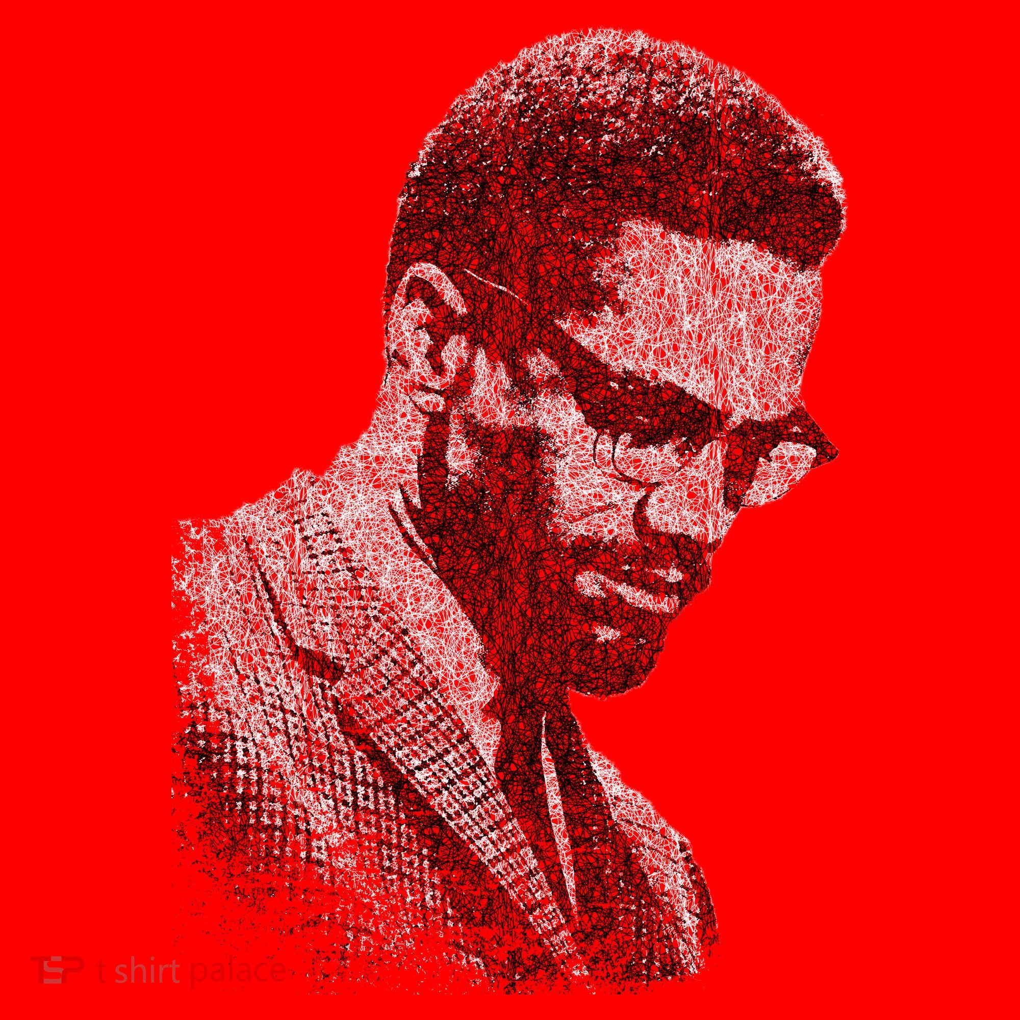Malcolm X Black And White Portrait Santa Hat