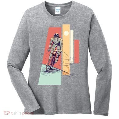 Male Cyclist Women's Long Sleeve Shirt