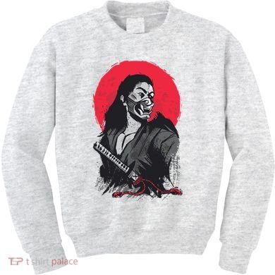 Male Japanese Warrior Kids Sweatshirt