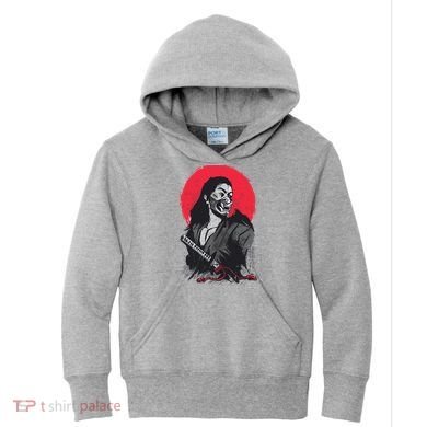 Male Japanese Warrior Kids Hoodie