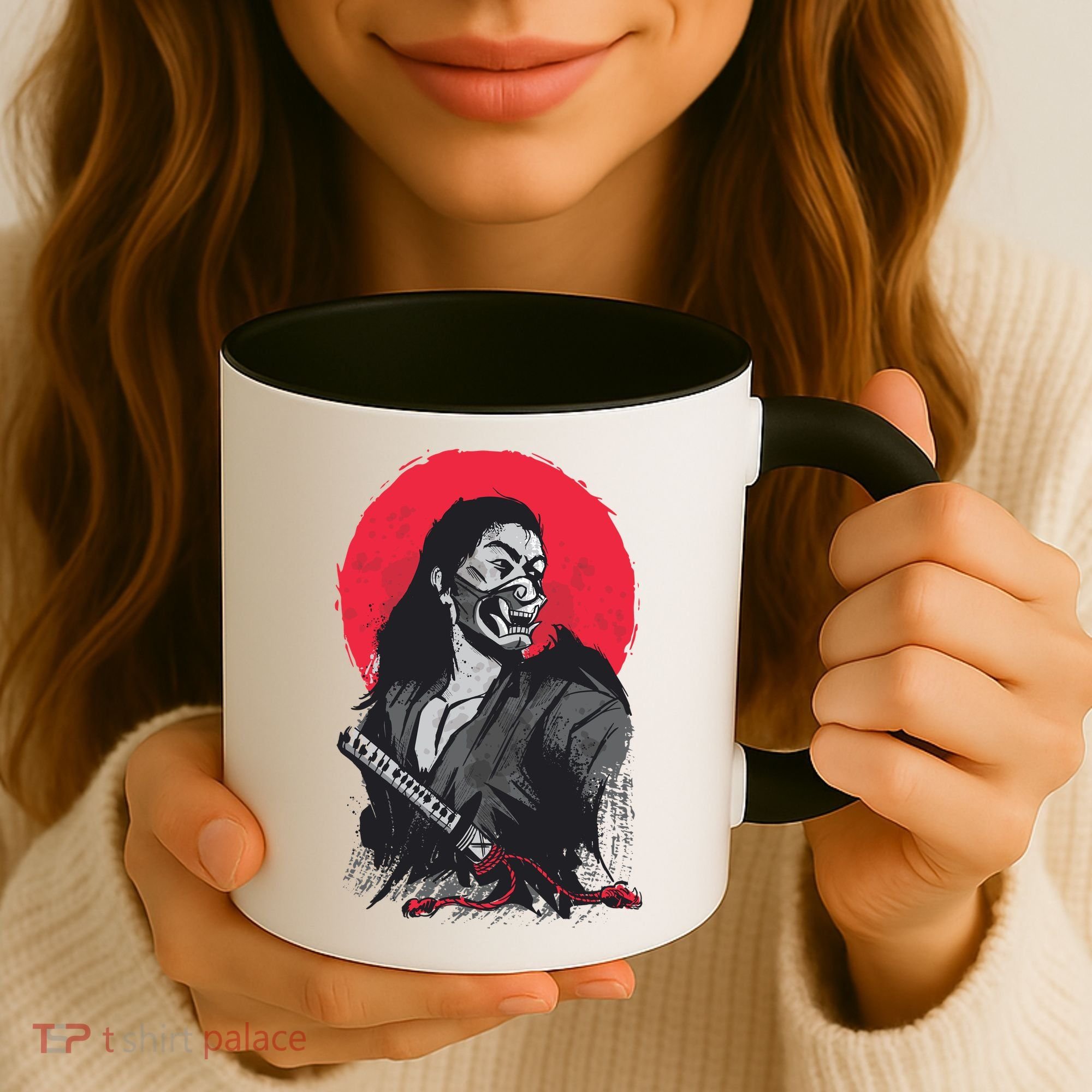 Male Japanese Warrior Coffee Mug