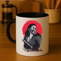 Male Japanese Warrior Coffee Mug thumb 4