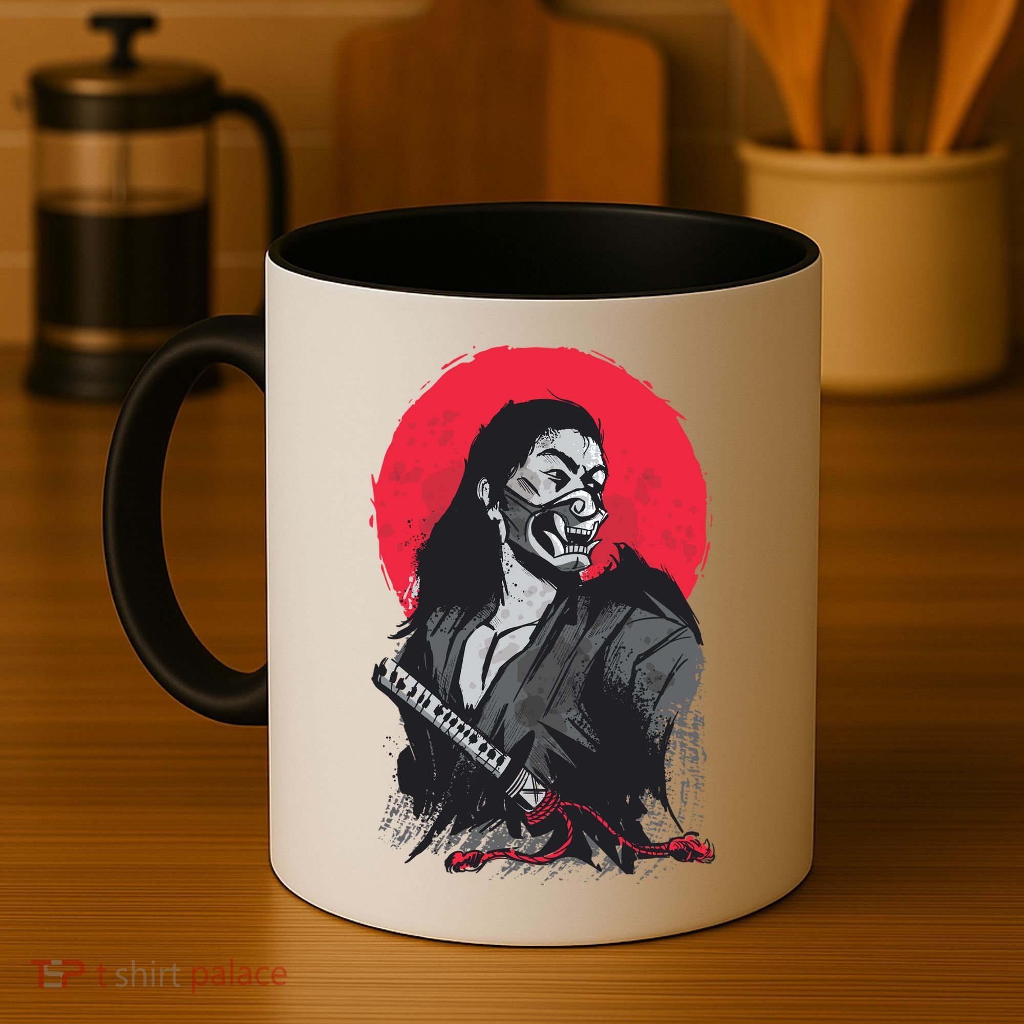 Male Japanese Warrior Coffee Mug