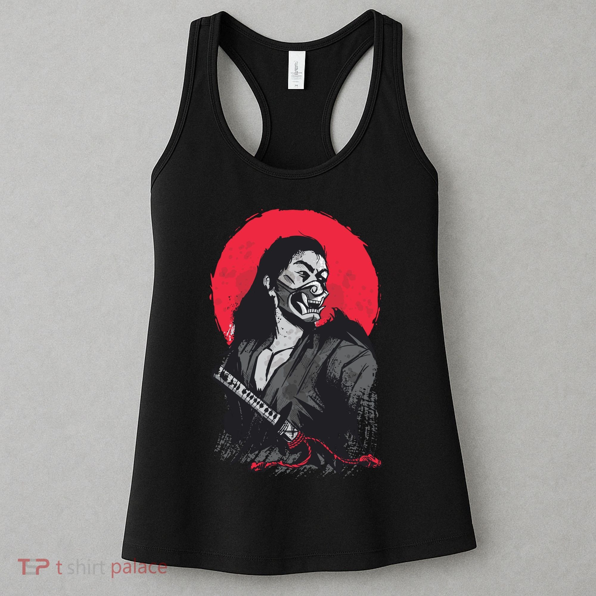 Male Japanese Warrior Women's Tank Top