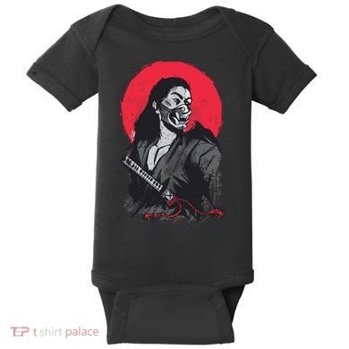 Male Japanese Warrior Baby Bodysuit