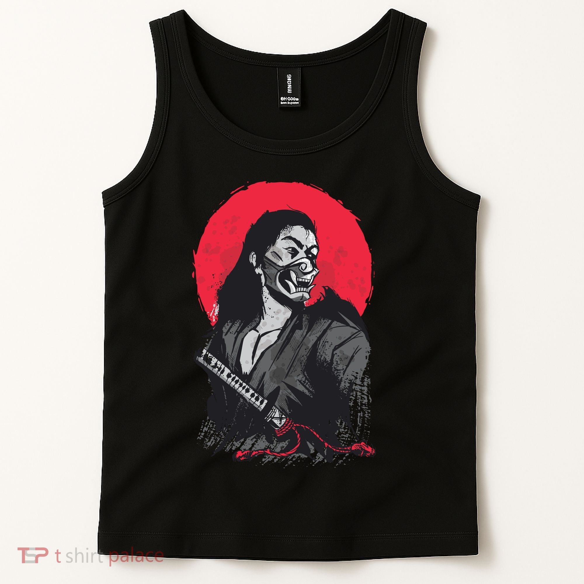 Male Japanese Warrior Tank Top