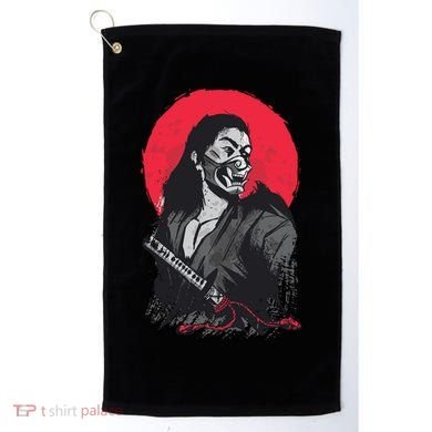 Male Japanese Warrior Golf Towel