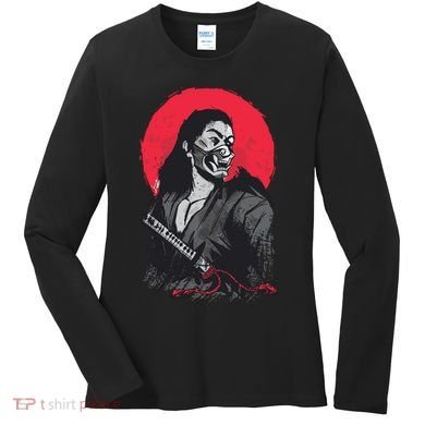 Male Japanese Warrior Women's Long Sleeve Shirt