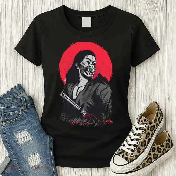 Male Japanese Warrior Women's T-Shirt