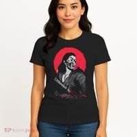 Male Japanese Warrior Women's T-Shirt thumb 4