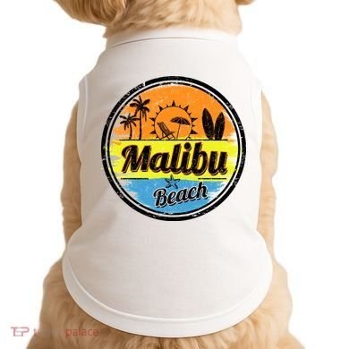 Malibu Beach Retro Circle Doggie Tank