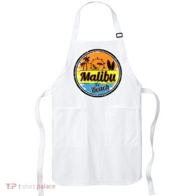 Malibu Beach Retro Circle Apron