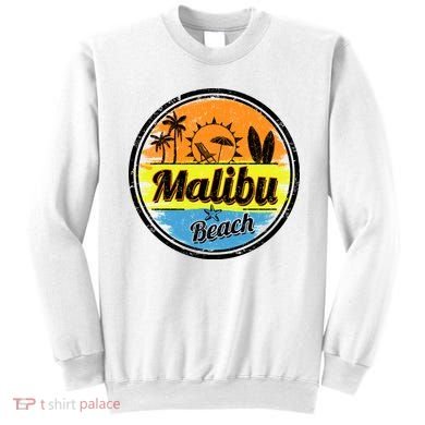 Malibu Beach Retro Circle Sweatshirt