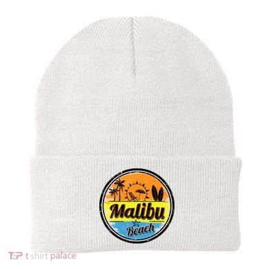 Malibu Beach Retro Circle Beanie