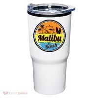 Malibu Beach Retro Circle Tumbler thumb 0