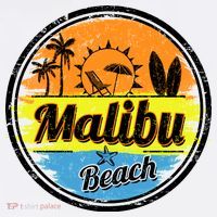 Malibu Beach Retro Circle Baby Bodysuit thumb 2