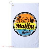 Malibu Beach Retro Circle Golf Towel thumb 0