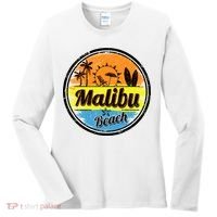 Malibu Beach Retro Circle Women's Long Sleeve Shirt thumb 0