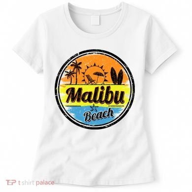 Malibu Beach Retro Circle Women's T-Shirt