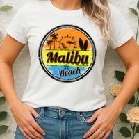 Malibu Beach Retro Circle Women's T-Shirt thumb 2
