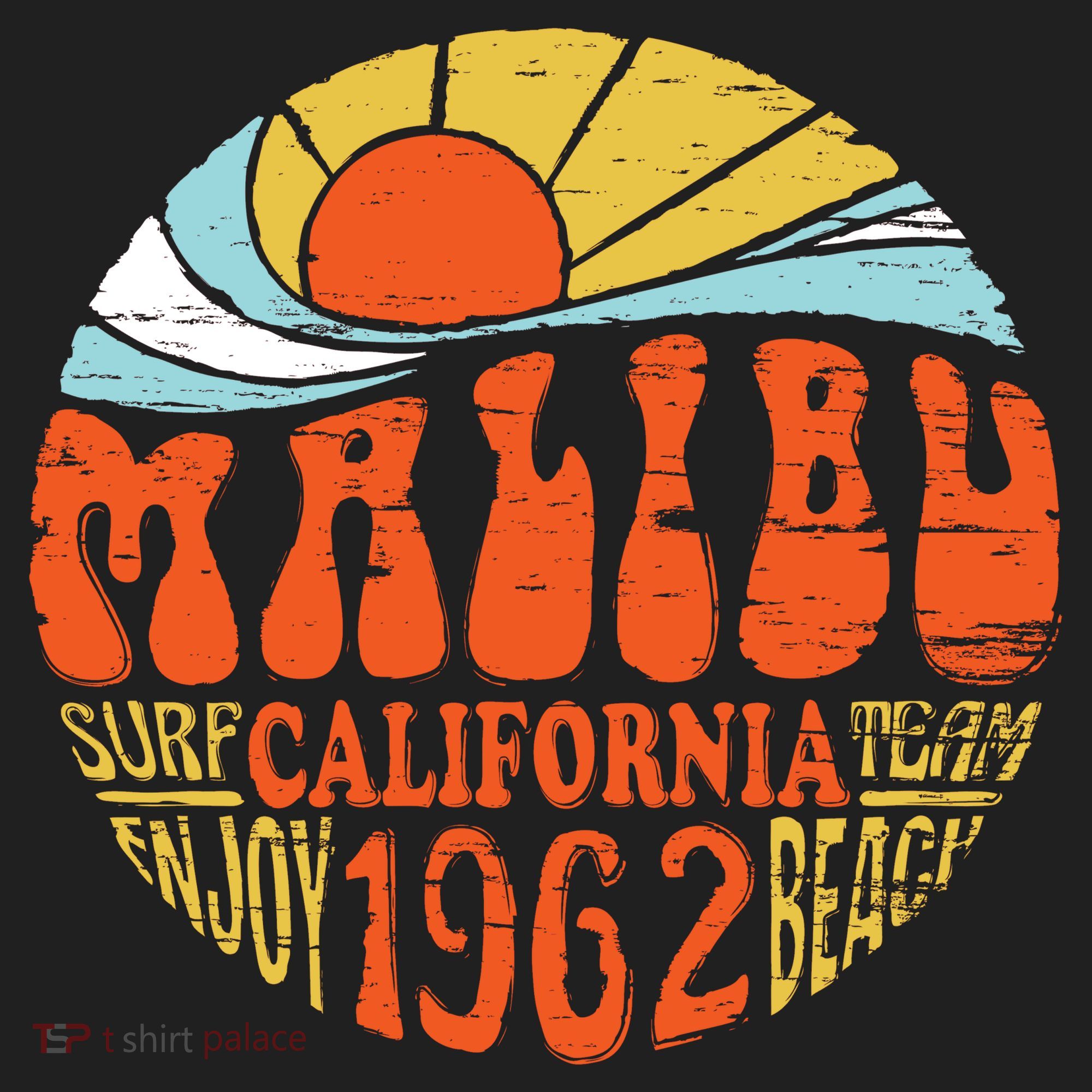 Malibu California Retro Distressed Tumbler