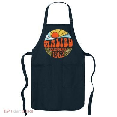 Malibu California Retro Distressed Apron