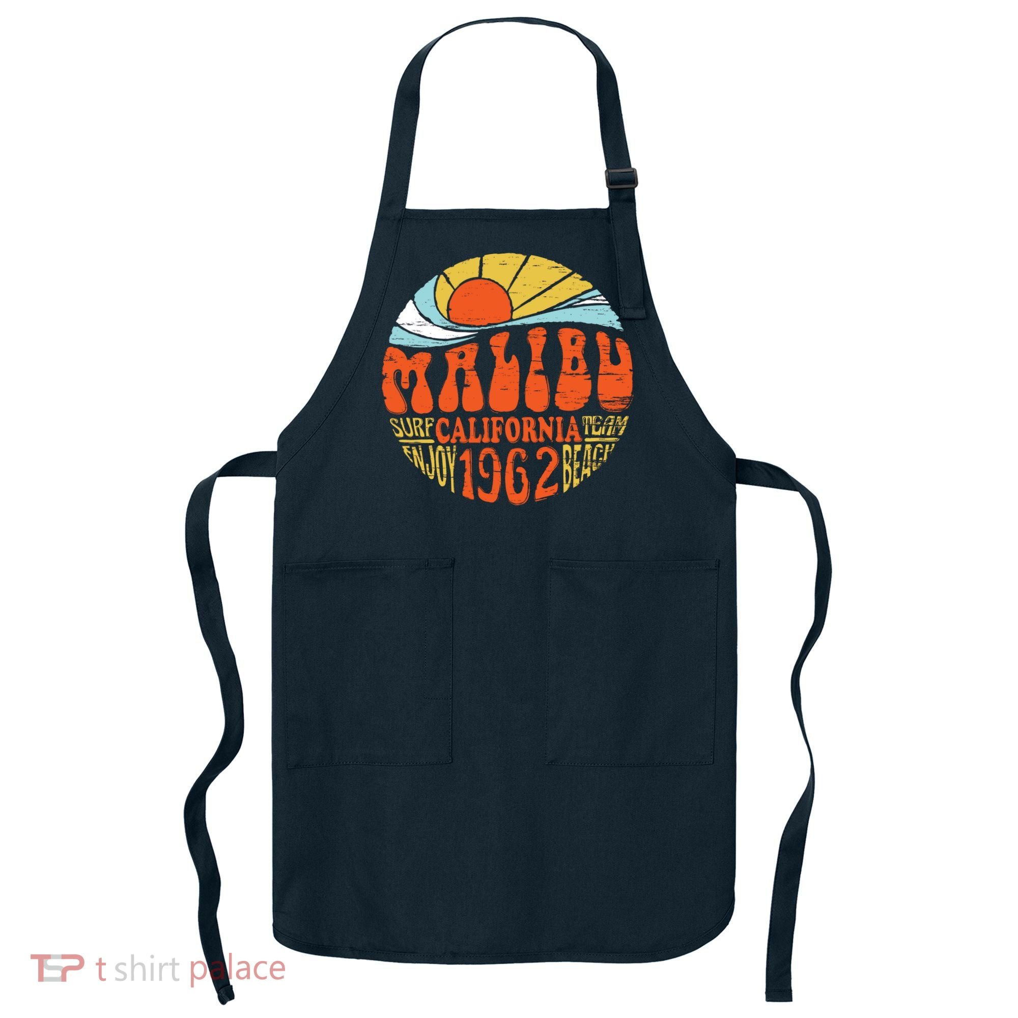 Malibu California Retro Distressed Apron