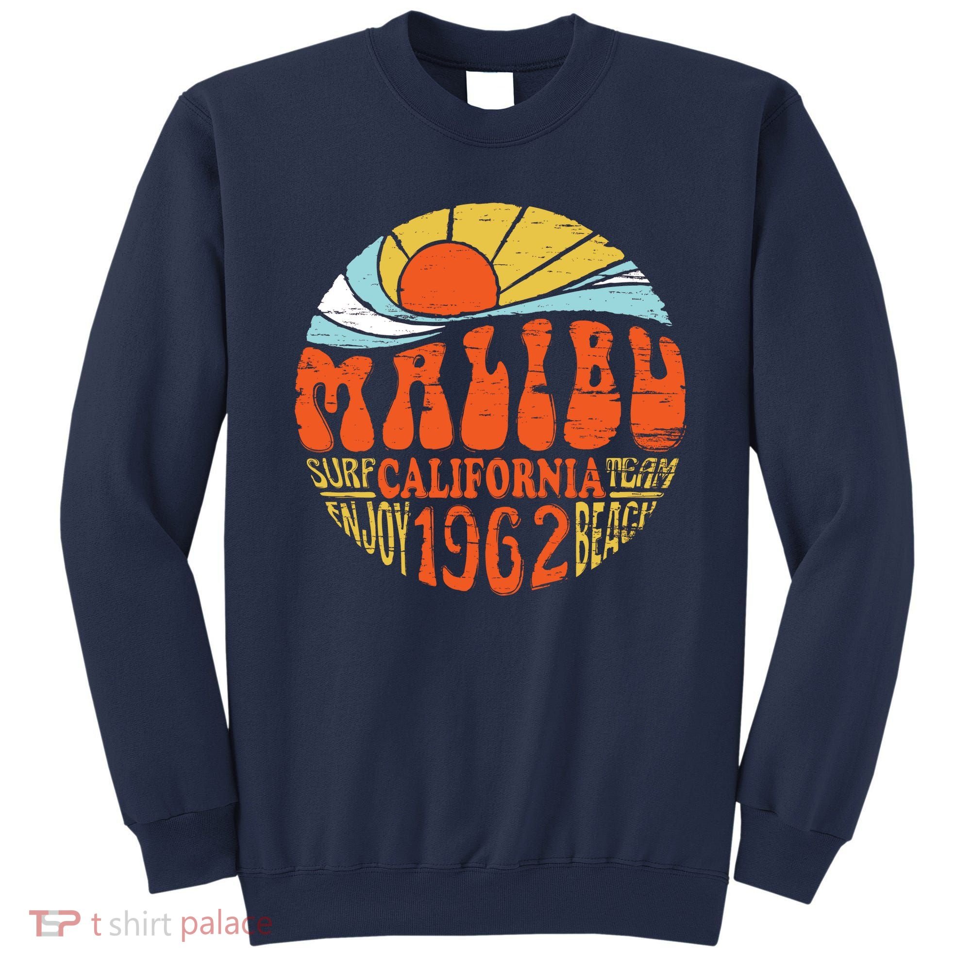 Malibu California Retro Distressed Sweatshirt