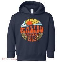 Malibu California Retro Distressed Toddler Hoodie thumb 0