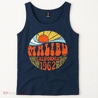 Malibu California Retro Distressed Tank Top thumb 2