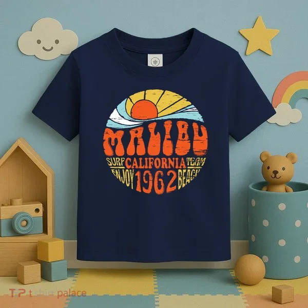 Malibu California Retro Distressed Toddler T-Shirt