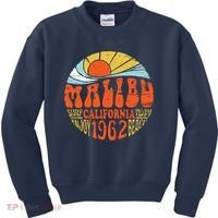 Malibu California Retro Distressed Kids Sweatshirt thumb 0