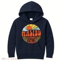 Malibu California Retro Distressed Kids Hoodie thumb 0