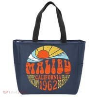 Malibu California Retro Distressed Tote Bag thumb 0
