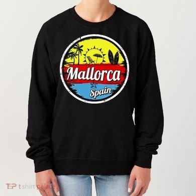 Mallorca Spain Retro Circle Women's Sweatshirt