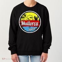 Mallorca Spain Retro Circle Women's Sweatshirt thumb 0