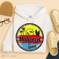 Mallorca Spain Retro Circle Hoodie thumb 4