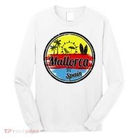 Mallorca Spain Retro Circle Long Sleeve Shirt thumb 0