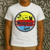 Mallorca Spain Retro Circle T-Shirt thumb 3
