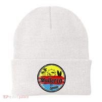 Mallorca Spain Retro Circle Beanie thumb 0