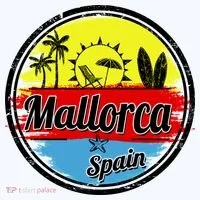 Mallorca Spain Retro Circle Women's Hoodie thumb 2