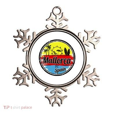 Mallorca Spain Retro Circle Ornament