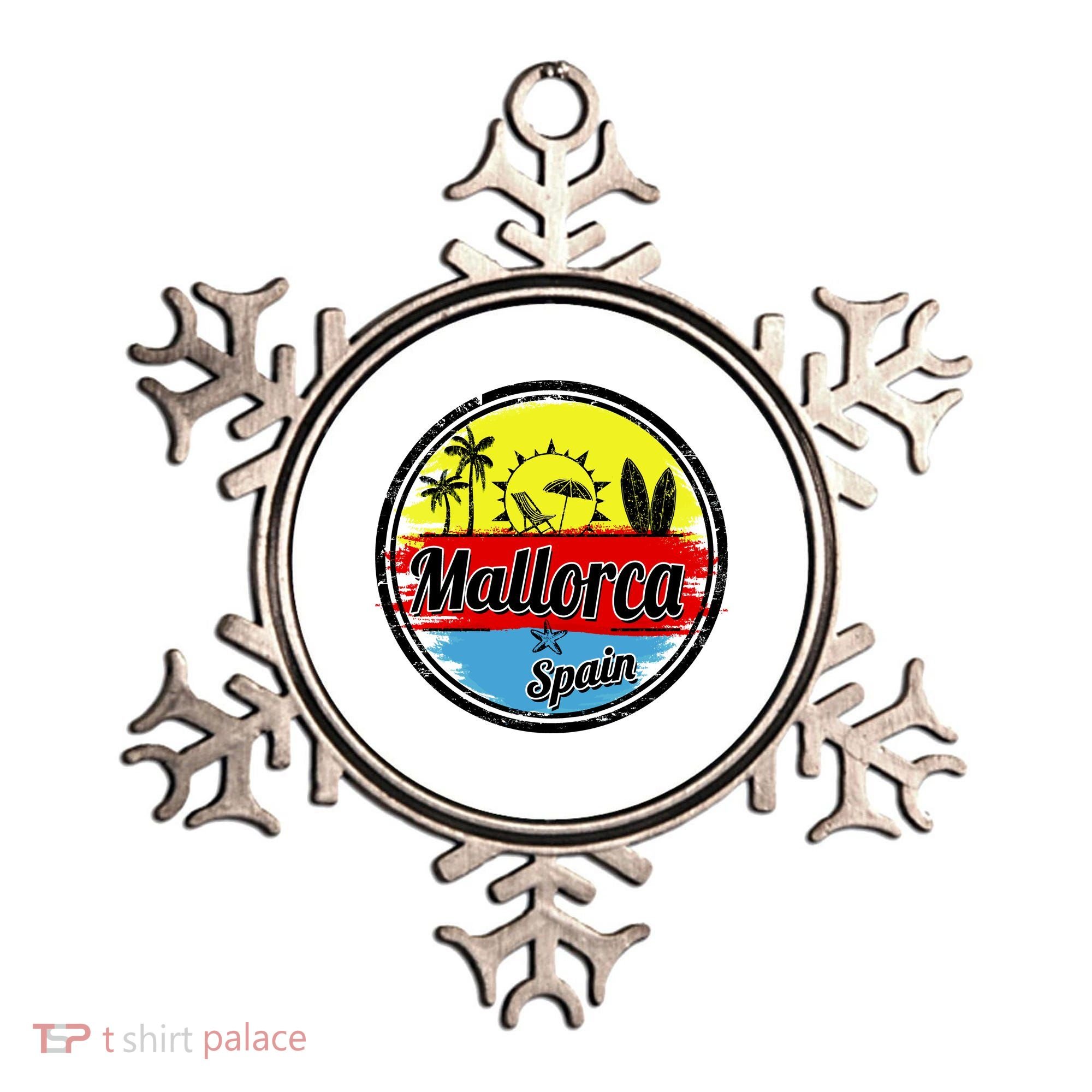 Mallorca Spain Retro Circle Ornament