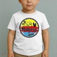 Mallorca Spain Retro Circle Toddler T-Shirt thumb 2