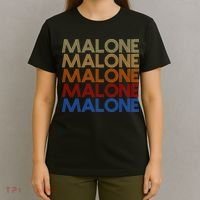 Malone Retro Vintage Style Name T-Shirt thumb 4
