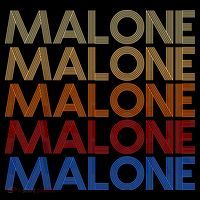 Malone Retro Vintage Style Name T-Shirt thumb 7