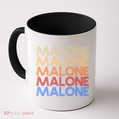Malone Retro Vintage Style Name Coffee Mug